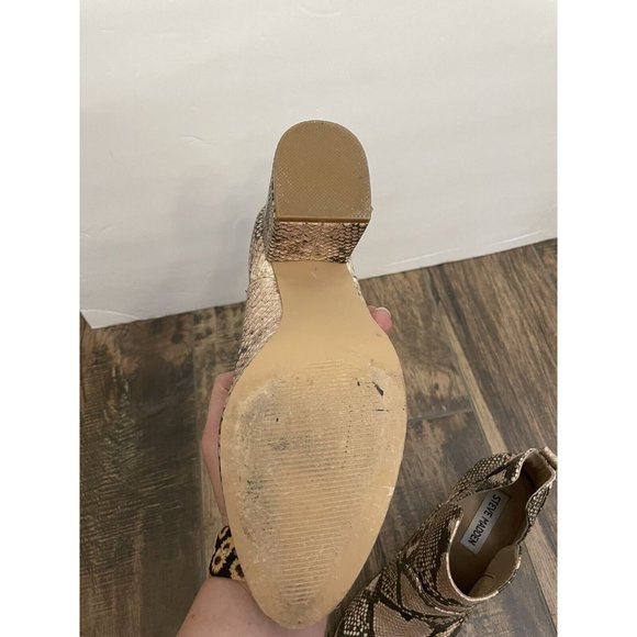 Steve‎ Madden Size 8 Rookie Bootie Boots Snakeskin Animal Print - Picture 11 of 13